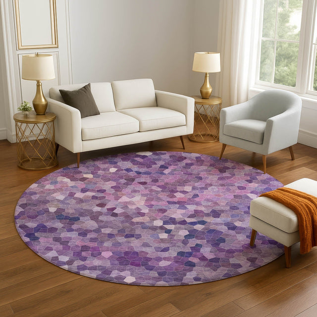 Dalyn Kaleidoscope KL1 Transitional Machine Made Plum Rug