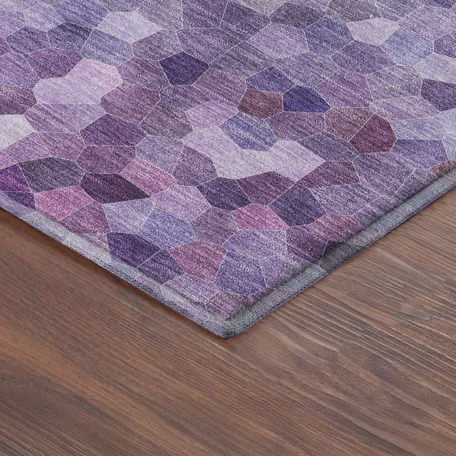 Dalyn Kaleidoscope KL1 Transitional Machine Made Plum Rug