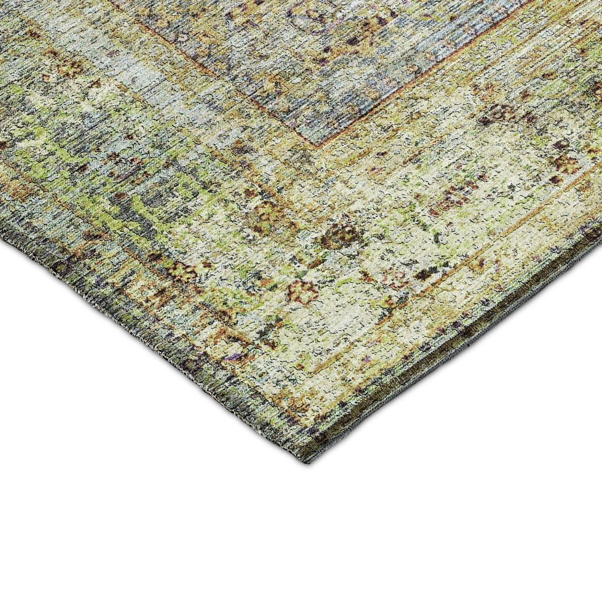 Dalyn Karaj KJ1 Aloe Rug corner detail