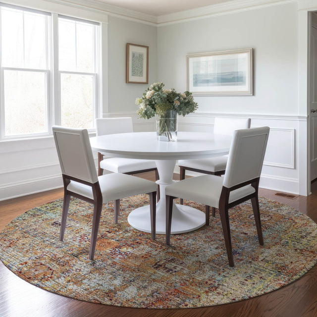 Dalyn Karaj KJ1 Coral Rug shown in a room