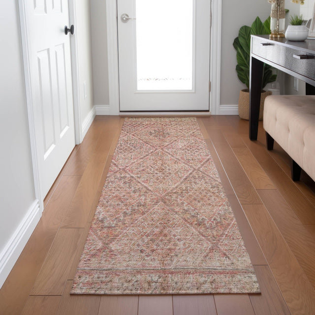 Dalyn Karaj KJ10 Pink Rug shown in a room