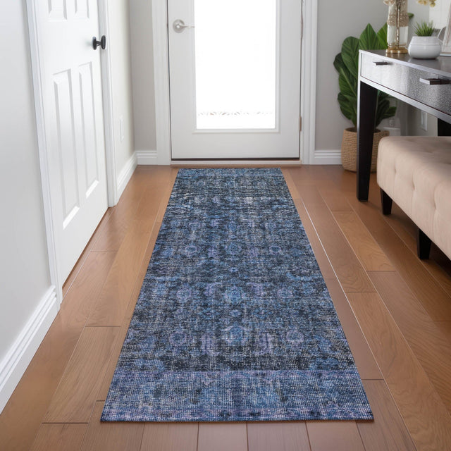 Dalyn Karaj KJ3 Blue Rug shown in a room