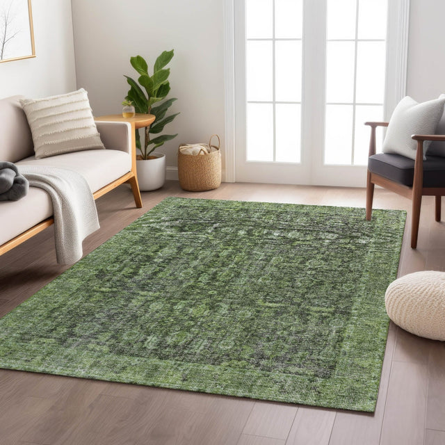 Dalyn Karaj KJ3 Cactus Rug shown in a room