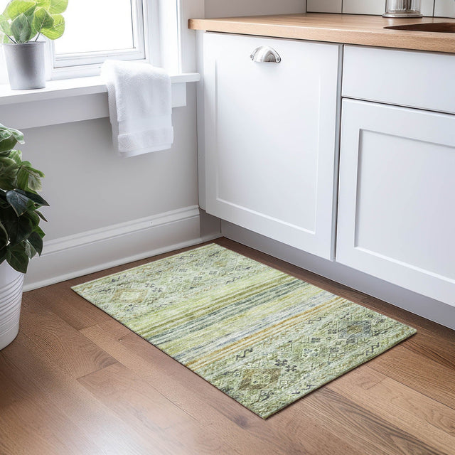 Dalyn Karaj KJ4 Aloe Rug shown in a room