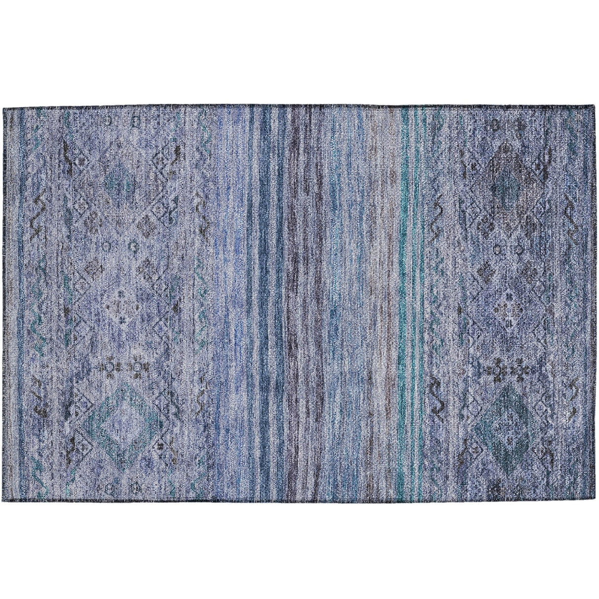 Dalyn Karaj KJ4 Blue Rug rectangular rug