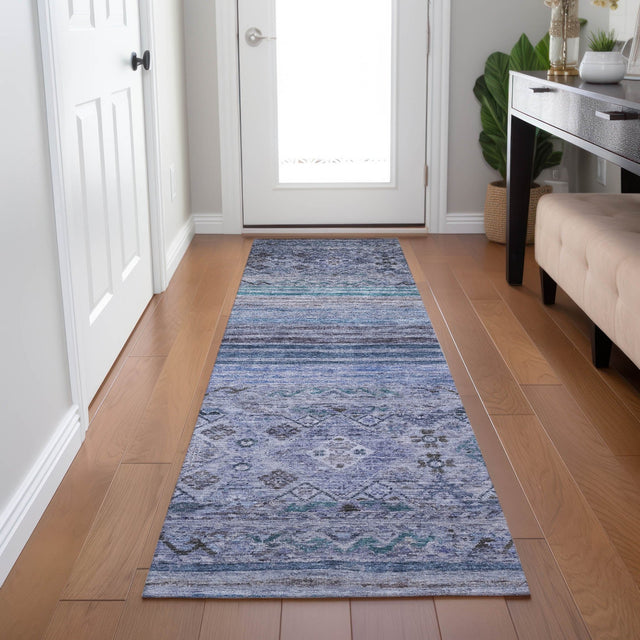 Dalyn Karaj KJ4 Blue Rug shown in a room