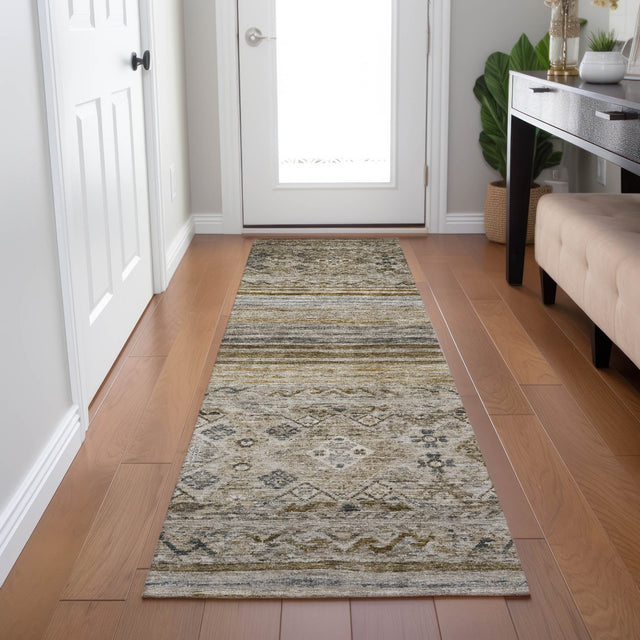 Dalyn Karaj KJ4 Brown Rug shown in a room