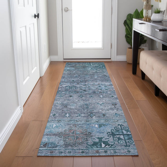 Dalyn Karaj KJ5 Blue Rug shown in a room