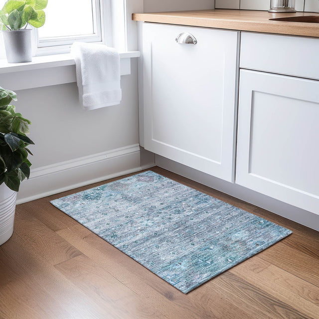 Dalyn Karaj KJ5 Blue Rug shown in a room
