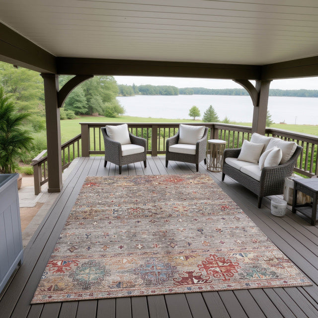 Dalyn Karaj KJ5 Gray Rug outdoor lifestyle image