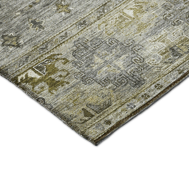Dalyn Karaj KJ5 Pewter Rug corner detail