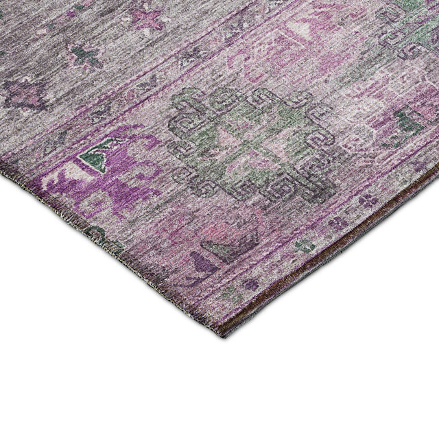 Dalyn Karaj KJ5 Purple Rug corner detail