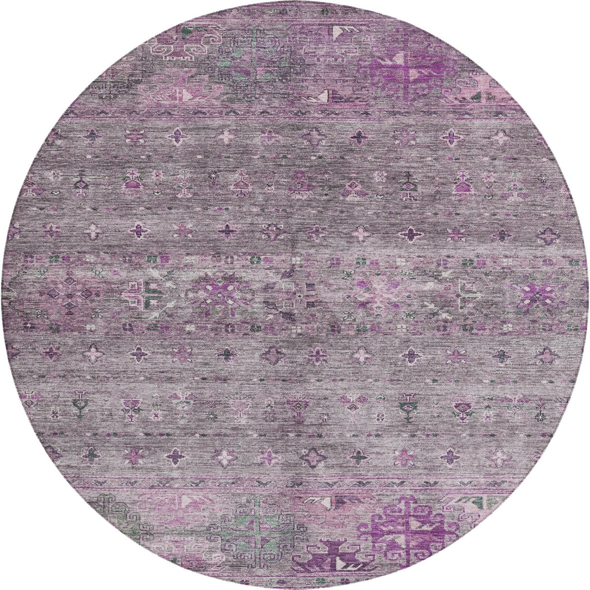 Dalyn Karaj KJ5 Purple Rug round rug