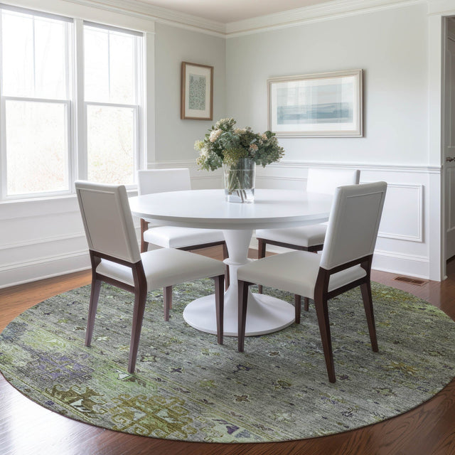 Dalyn Karaj KJ5 Sage Rug shown in a room