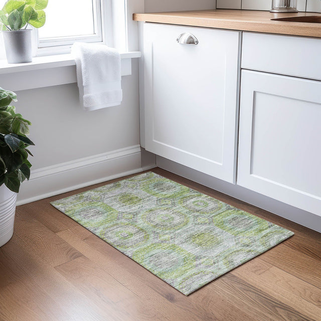 Dalyn Karaj KJ6 Olive Rug shown in a room