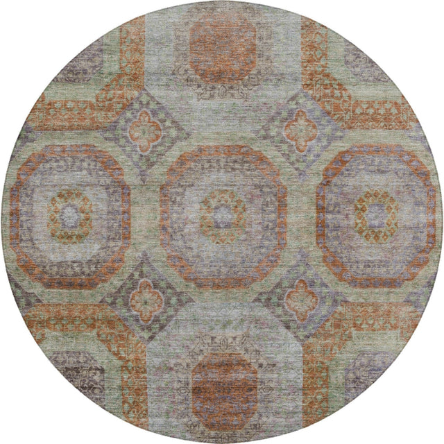 Dalyn Karaj KJ6 Paprika Rug round rug