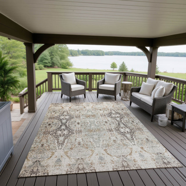 Dalyn Karaj KJ9 Linen Rug outdoor lifestyle image