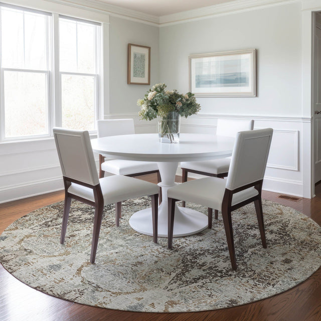 Dalyn Karaj KJ9 Linen Rug shown in a room