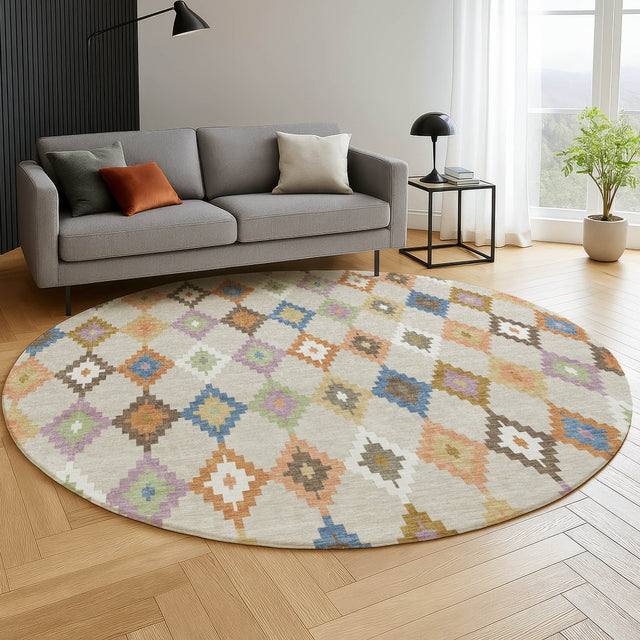Dalyn Kenner KN10 Beige Rug shown in a room