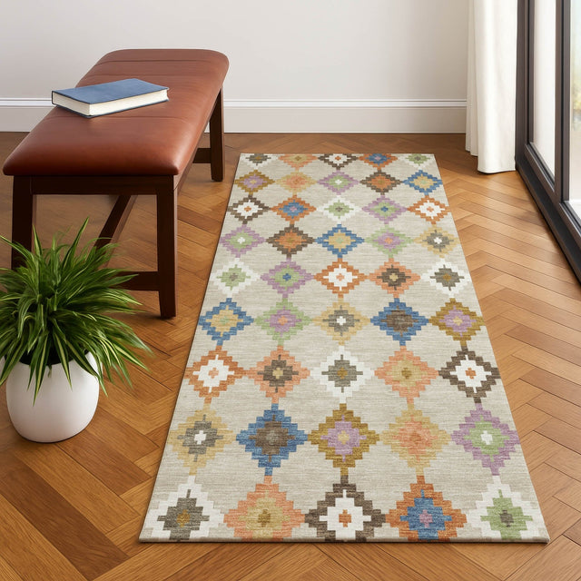 Dalyn Kenner KN10 Beige Rug shown in a room