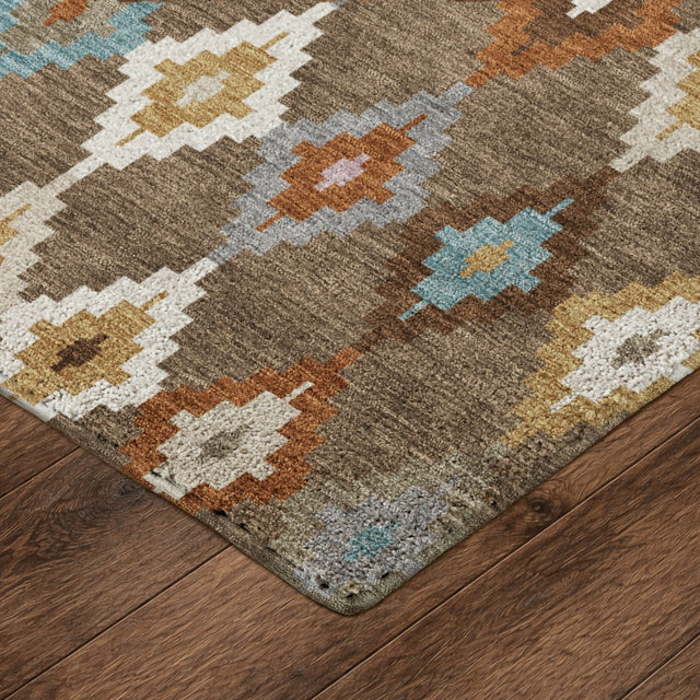 Dalyn Kenner KN10 Chocolate Rug corner detail