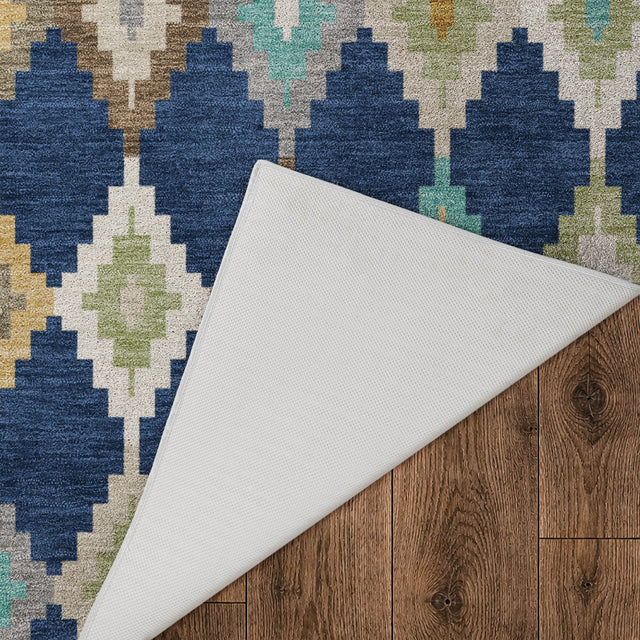 Dalyn Kenner KN10 Navy Rug backing detail