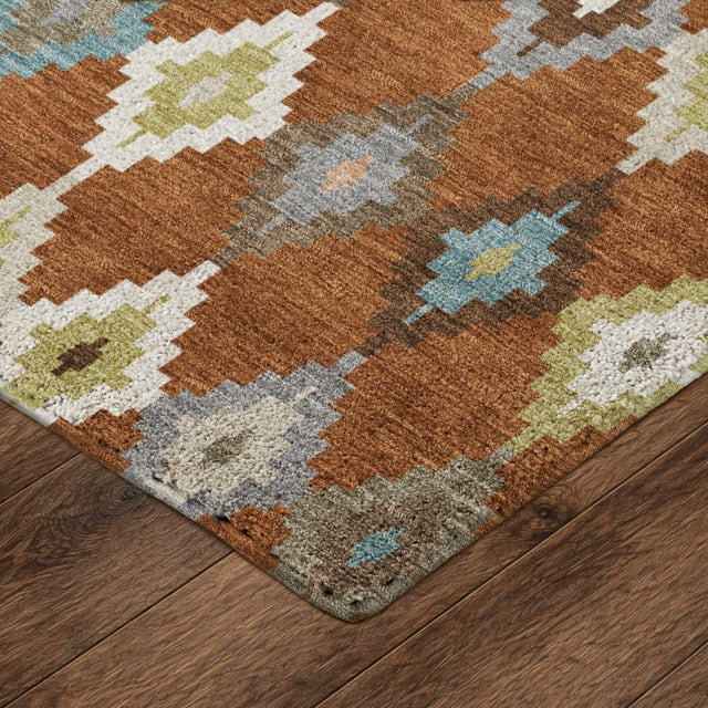 Dalyn Kenner KN10 Paprika Rug corner detail
