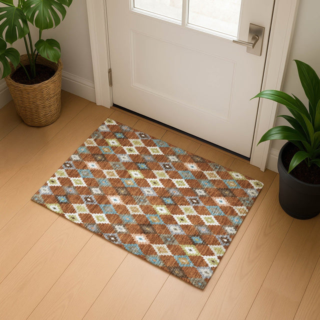 Dalyn Kenner KN10 Paprika Rug shown in a room