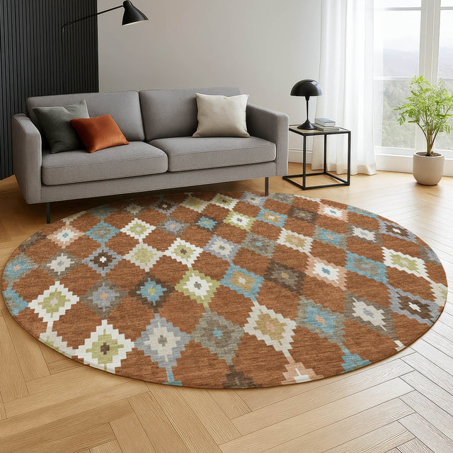 Dalyn Kenner KN10 Paprika Rug shown in a room