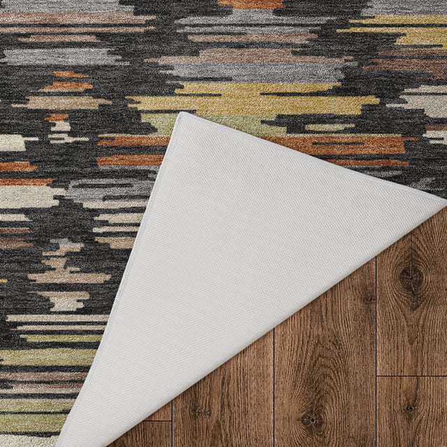 Dalyn Kenner KN2 Black Rug backing detail