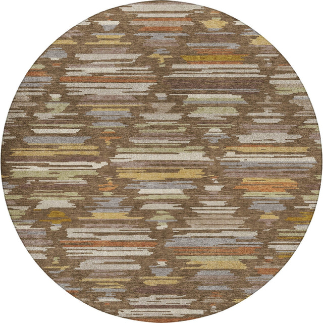 Dalyn Kenner KN2 Chocolate Rug round rug