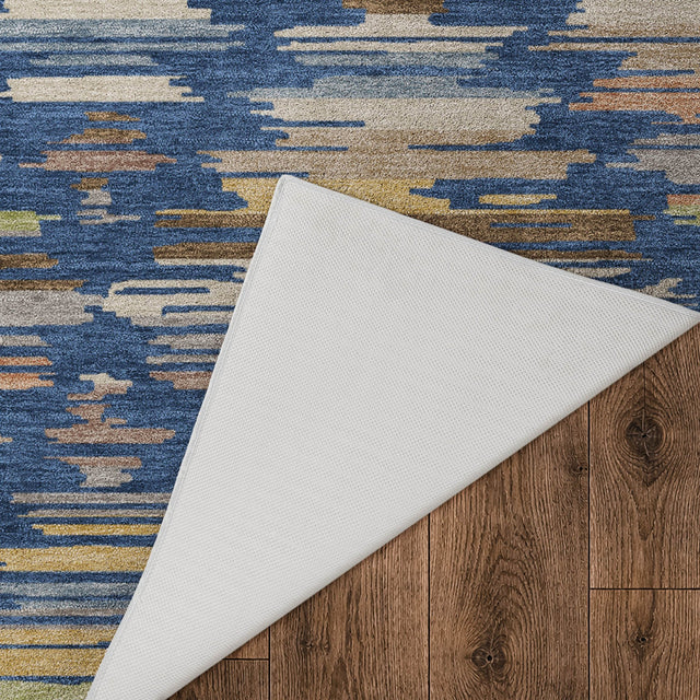 Dalyn Kenner KN2 Navy Rug backing detail