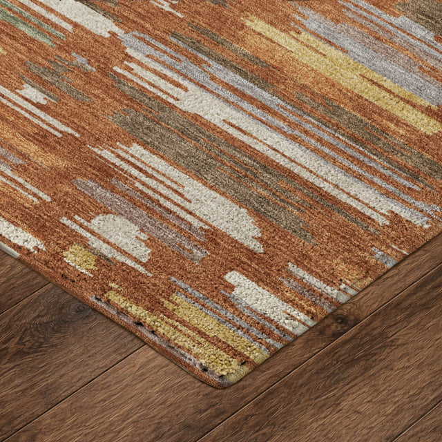 Dalyn Kenner KN2 Paprika Rug corner detail