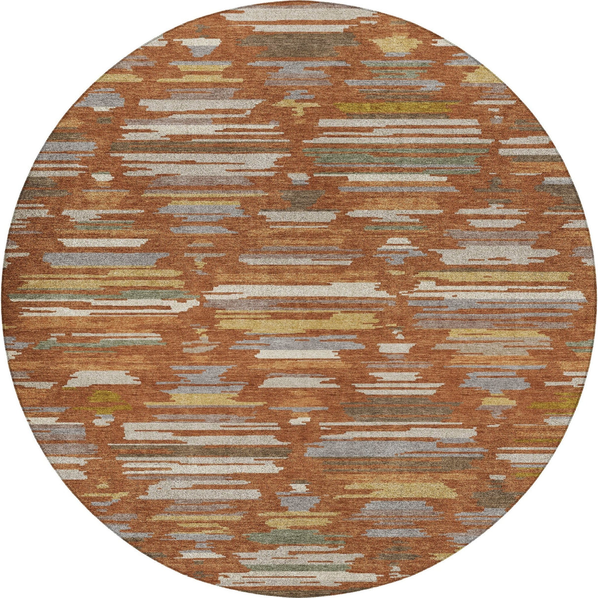 Dalyn Kenner KN2 Paprika Rug round rug