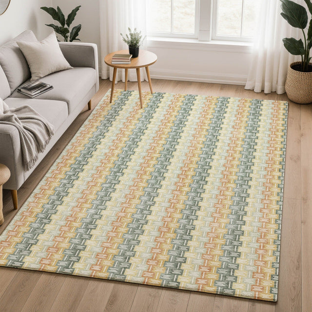 Dalyn Kenner KN3 Basil Rug shown in a room