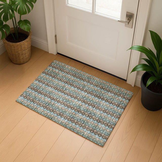 Dalyn Kenner KN3 Brown Rug shown in a room