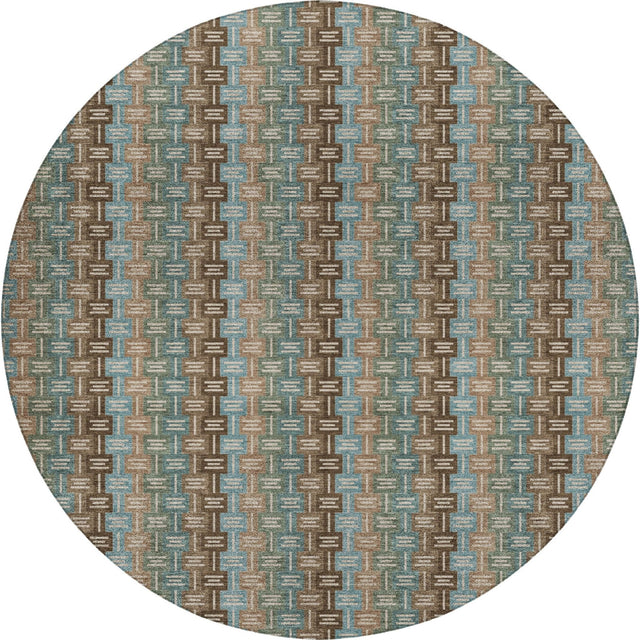 Dalyn Kenner KN3 Brown Rug round rug