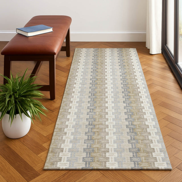 Dalyn Kenner KN3 Ivory Rug shown in a room