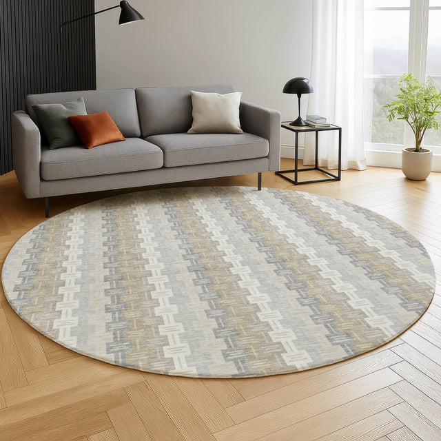 Dalyn Kenner KN3 Ivory Rug shown in a room