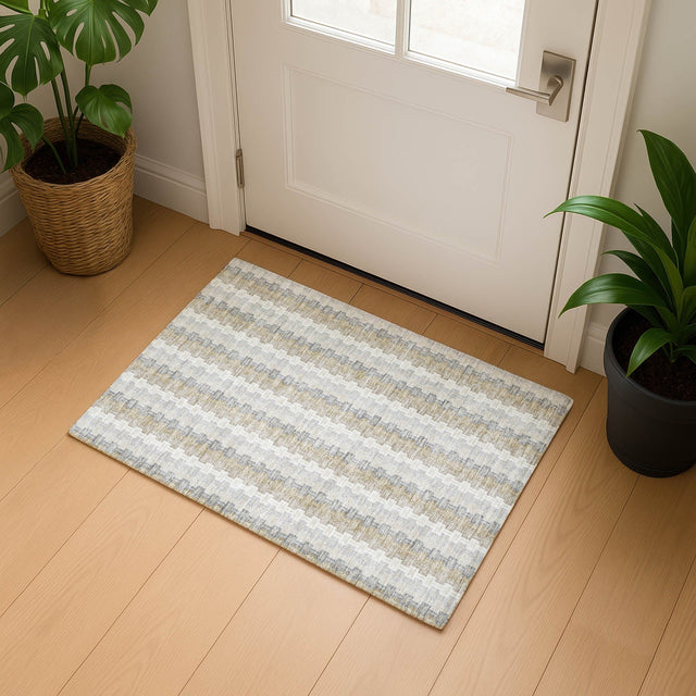 Dalyn Kenner KN3 Ivory Rug shown in a room