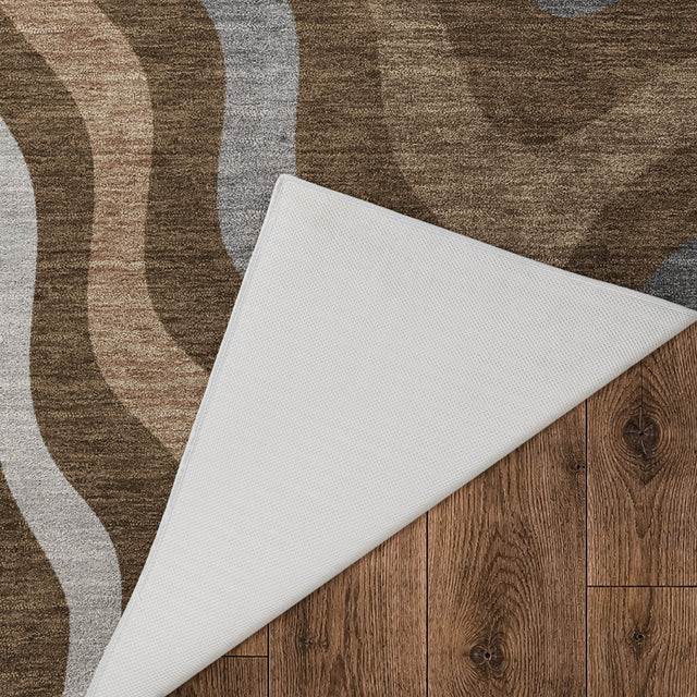 Dalyn Kenner KN4 Chocolate Rug backing detail