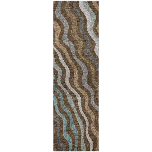 Dalyn Kenner KN4 Chocolate Rug runner rug