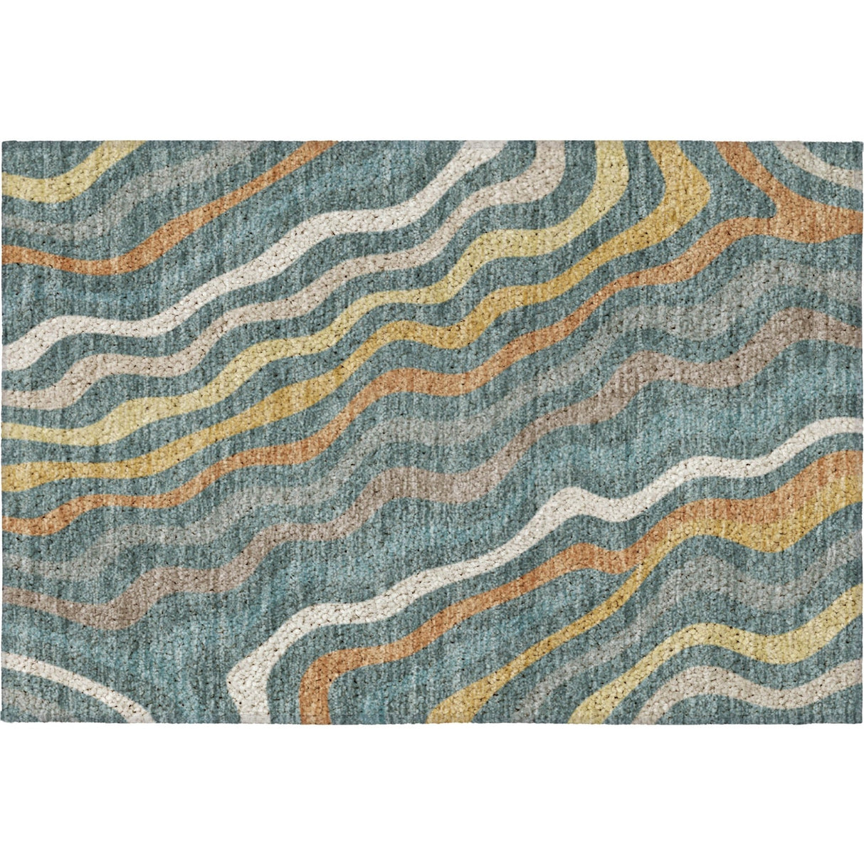 Dalyn Kenner KN4 Teal Rug rectangular rug