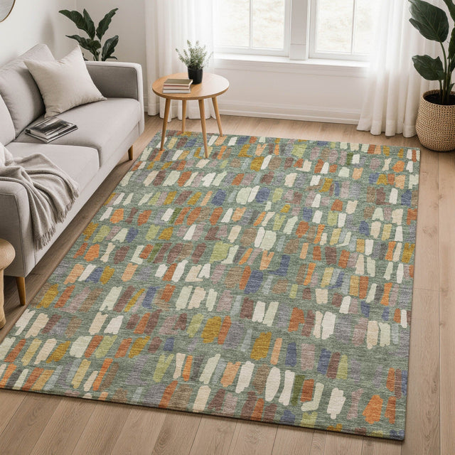 Dalyn Kenner KN5 Basil Rug shown in a room