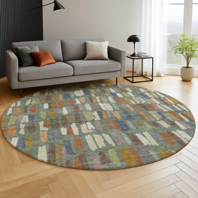 Dalyn Kenner KN5 Basil Rug shown in a room