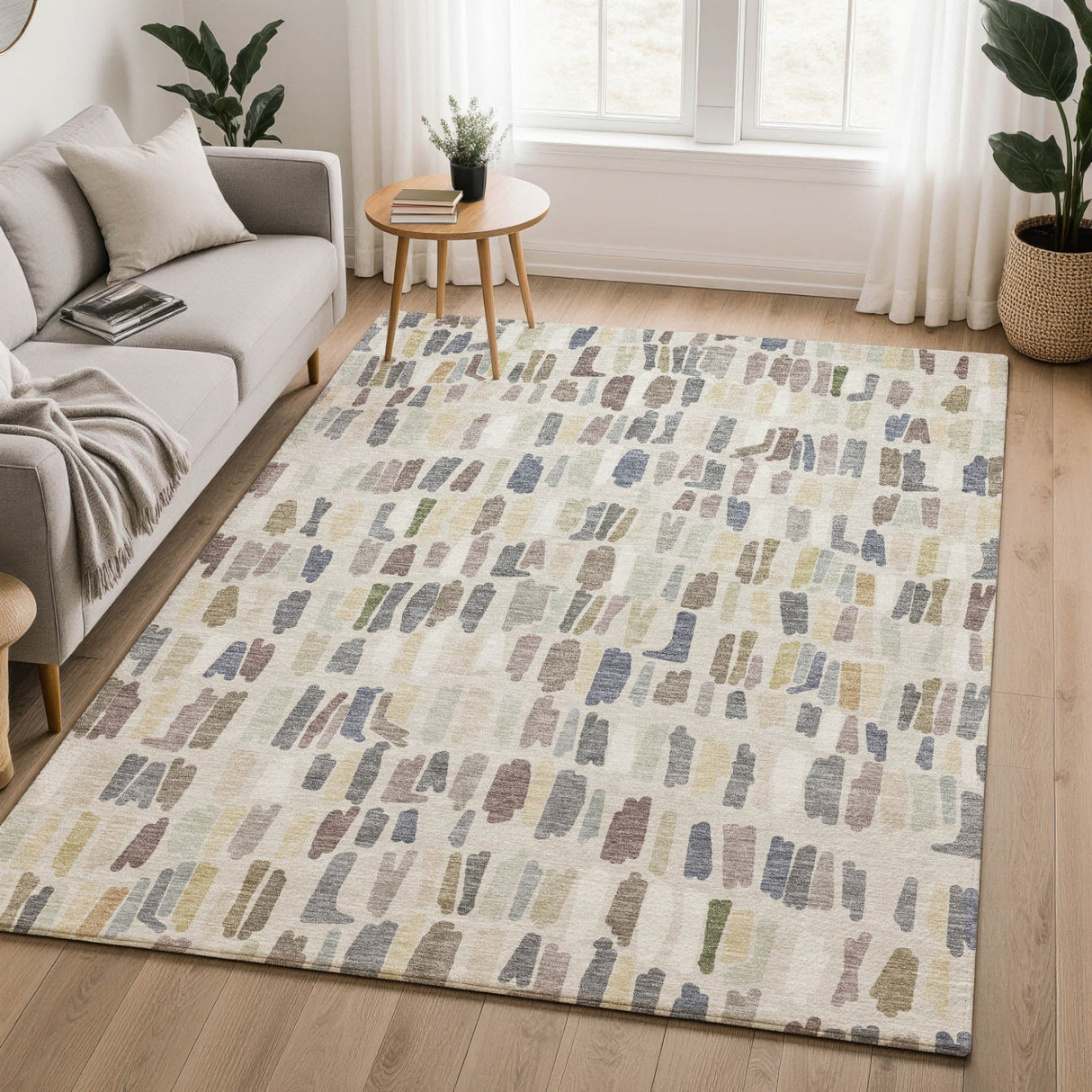 Dalyn Kenner KN5 Linen Rug shown in a room