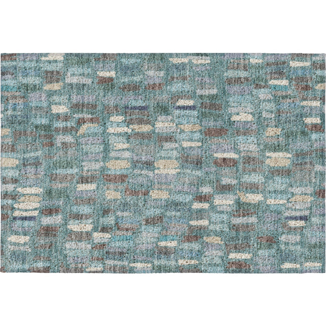 Dalyn Kenner KN5 Teal Rug rectangular rug