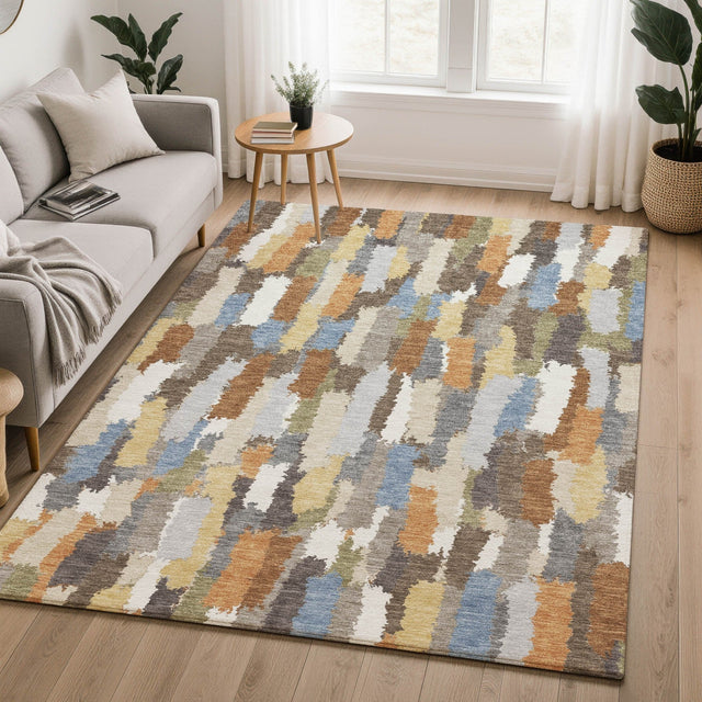 Dalyn Kenner KN6 Chocolate Rug shown in a room