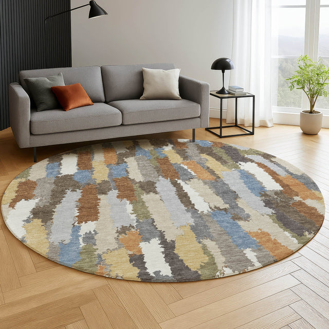 Dalyn Kenner KN6 Chocolate Rug shown in a room