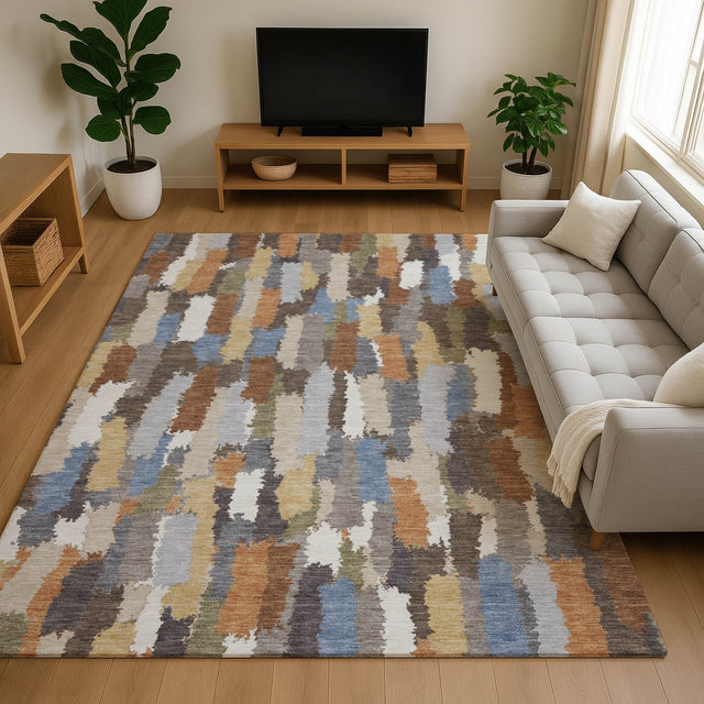 Dalyn Kenner KN6 Chocolate Rug shown in a room